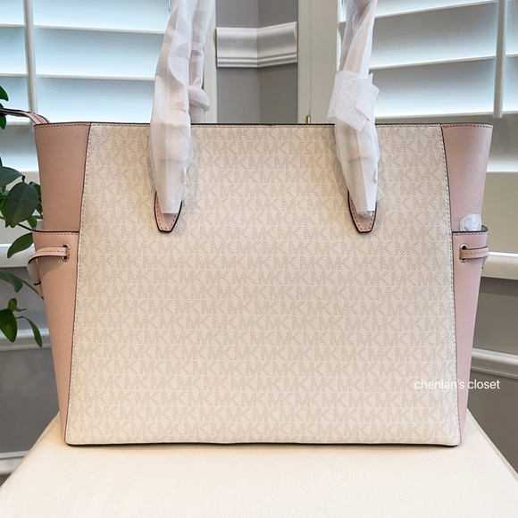🌸NeW! Michael Kors Gilly Stripe Signature Tote - Picture 2 of 5